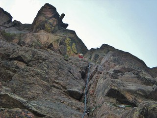 Doug on Lovers Leap - End of Pitch 2