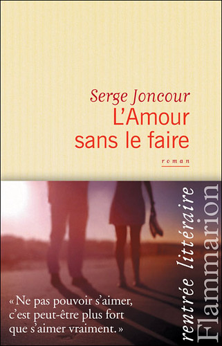 A pre-wedding photo by Edward Olive photographer cover of the novel by French author Serge Joncour  "L'amour sans le faire"