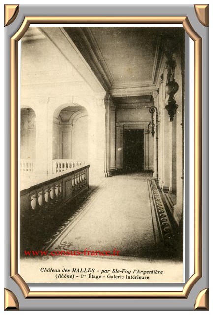 Château des HALLES _ Galerie intérieure -70-150