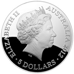 Royal Australian Mint Curved Coin obverse