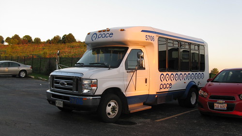 First Transit 2009 Ford small paratransit bus # 5706.  Glenview Illinois. August 2012. by Eddie from Chicago