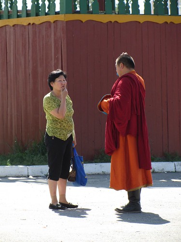 talking it over with the monk