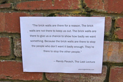 Brick Wall Quote