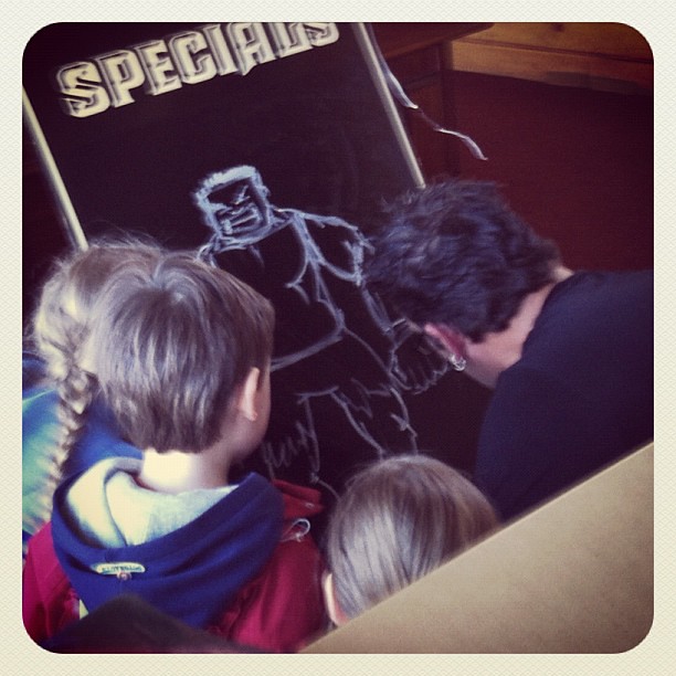 Engrossed in learning how to draw the hulk #hulk #pubschooling