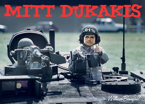 MITT DUKAKIS by Colonel Flick