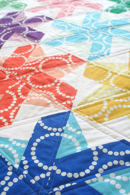 Bloom Bloom Pow: Quilting and finishing