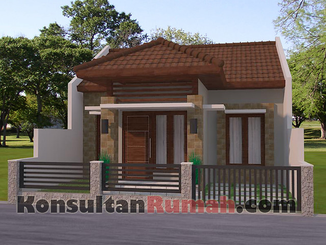 Gambar desain model denah interior  arsitektur rumah  