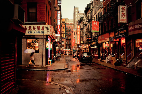 Rainy Afternoon on Pell Street - Chinatown - New York City