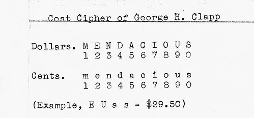 George Clapp cost code