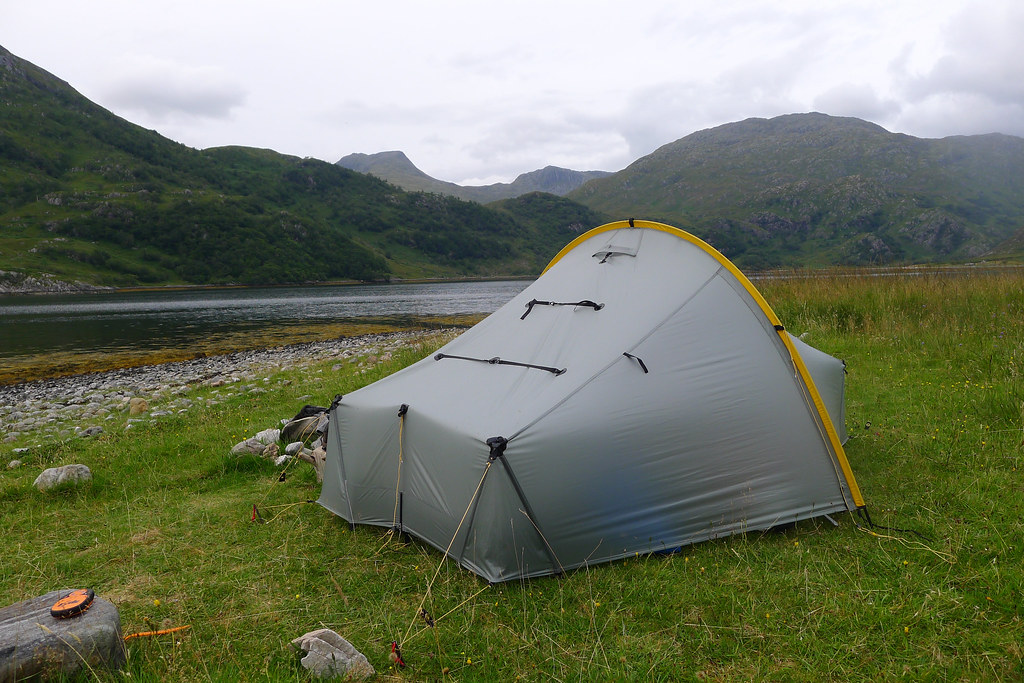 Camped besides Loch Hourn