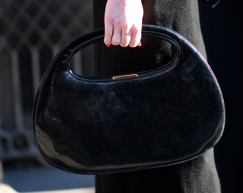 black vintage purse