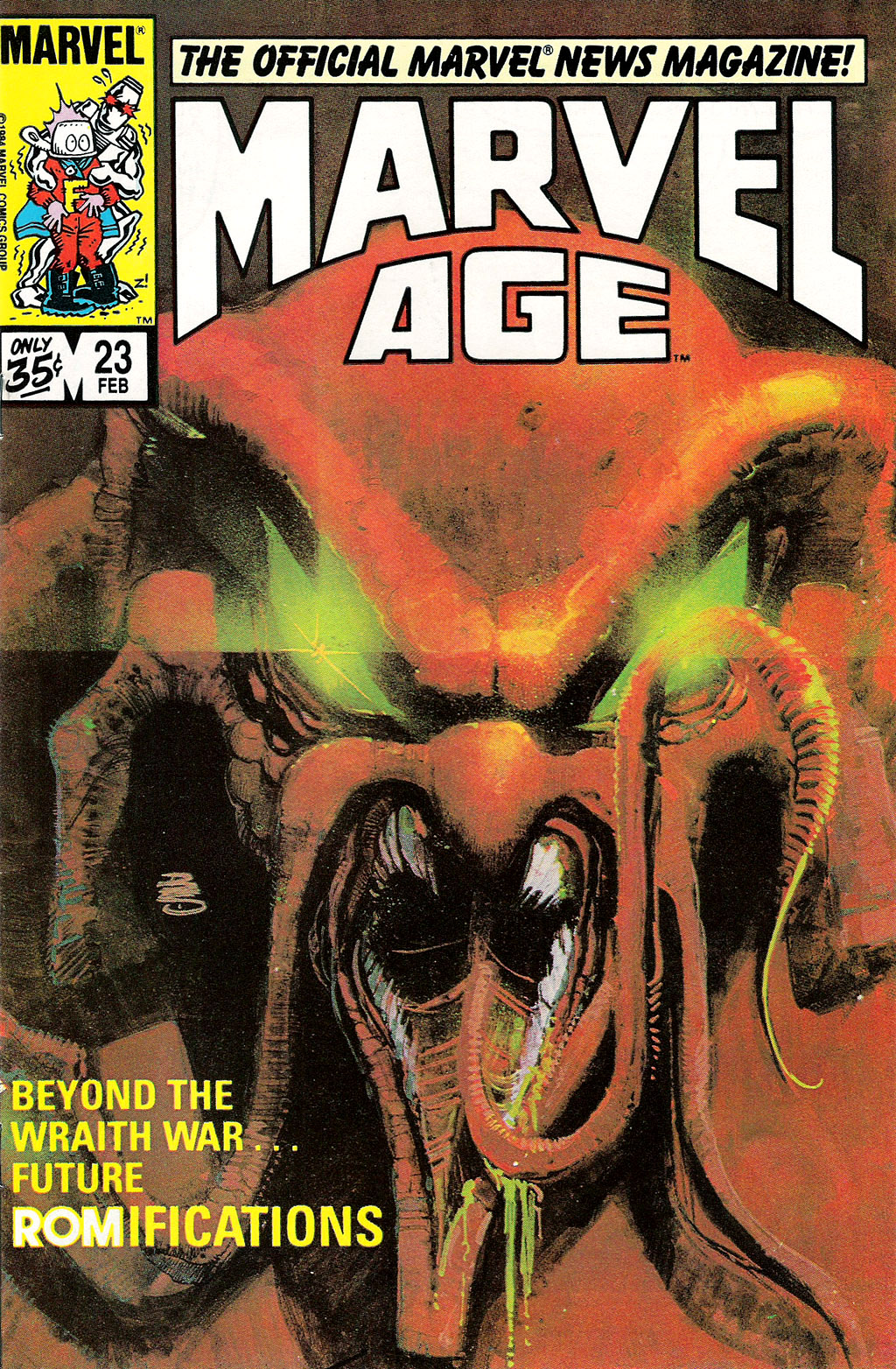 Bill Sienkiewicz - Marvel Age #23, February 1985