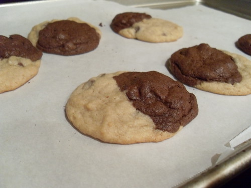 Fudgey Chocolate Chocolate Chip and Chocolate Chip Cookie