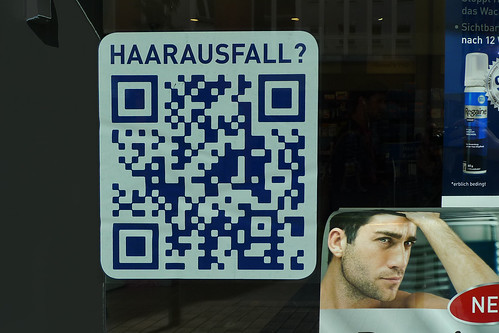 Qrcode  zum Thema Haarausfall an einer Apotheke in Bockenheim, September 2012