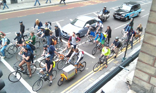 #bikeboom pic negates almost every wonky stereotype about people who ride bikes in London