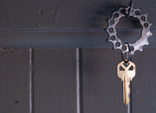 spare house key keychain