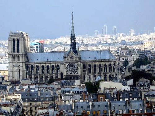 View of Notre Dame from top of Pantheon