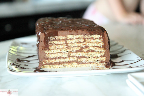 Chocolate Peanut Butter Ice Box Cake