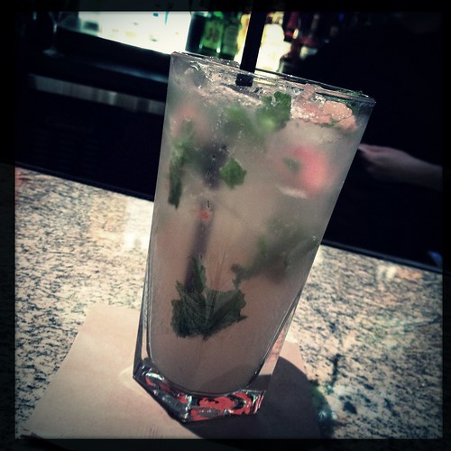 Winding down with a mojito