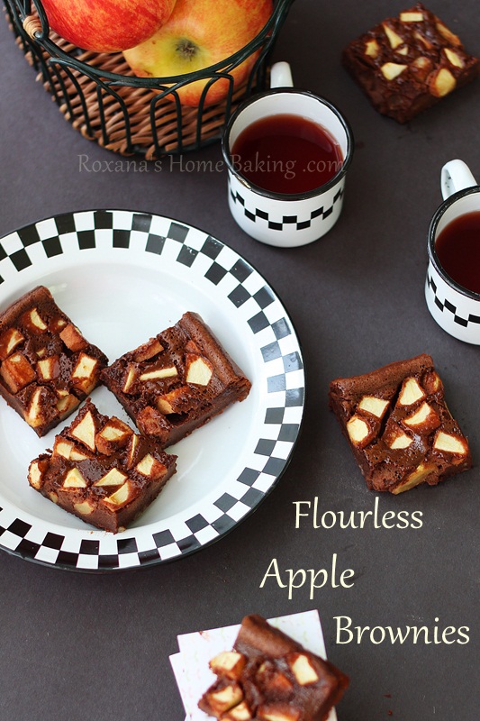 flourless apple brownies #chocolateparty