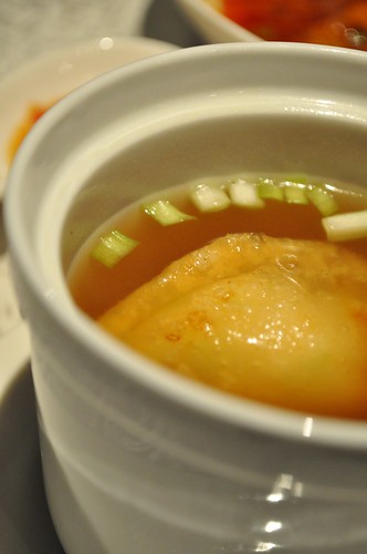 fried dumpling soup