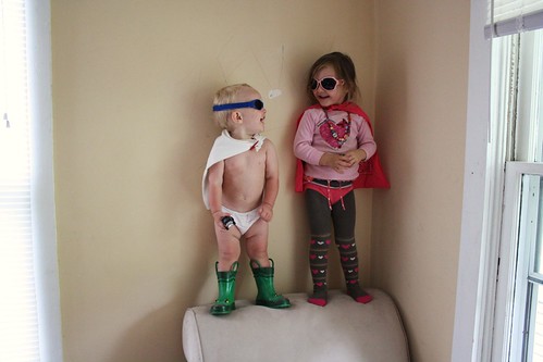 Super Sister and Potty Training Boy