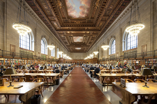 New York Public Library reading room