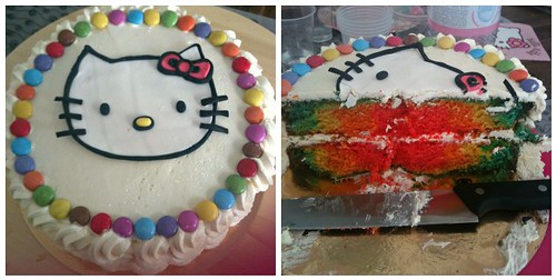 Kitty Rainbow Birthday Cake by Sugar Daze