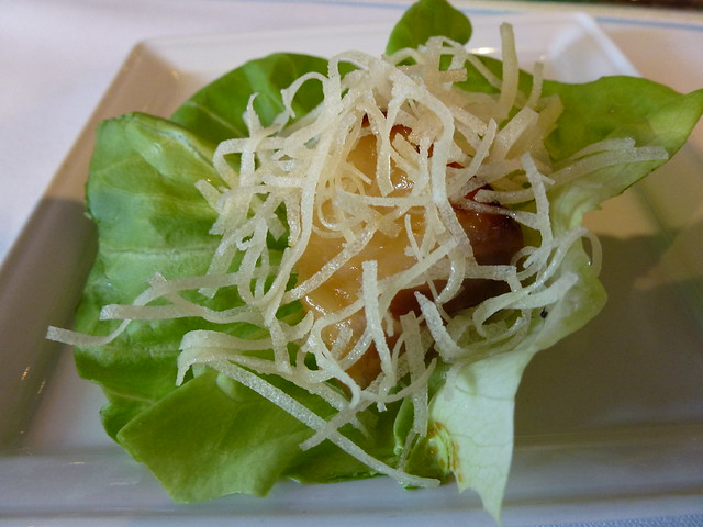 miso-maple glazed sablefish in butter lettuce