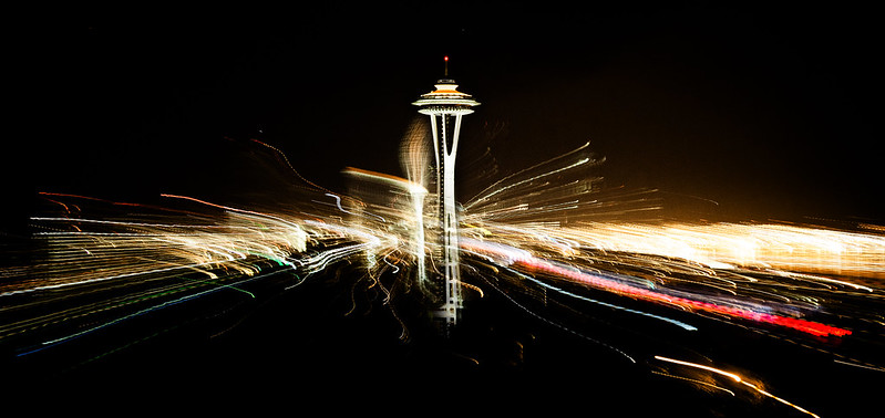 Seattle Skyline [EOS 5DMK2 | EF 24-105L@84mm | 0.8s | f/6.3 | ISO1600]