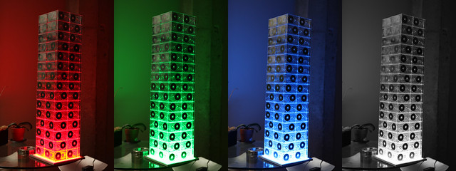 Cassette Tape Tower + RGB LED Panel Lighting