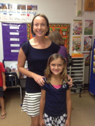 Karli and her 3rd grade teacher