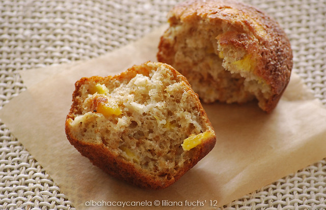 Peach buttermilk muffins