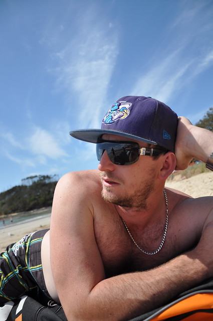 Corey on the beach