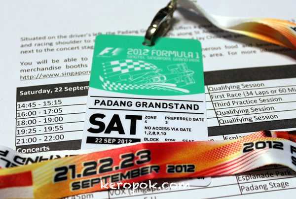 2012 Formula 1 Singtel Singapore Grand Prix