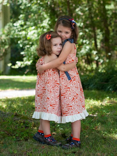 Sisterly hugs