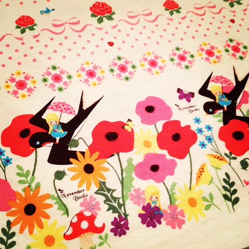Sewing with the cutest fabric ever.