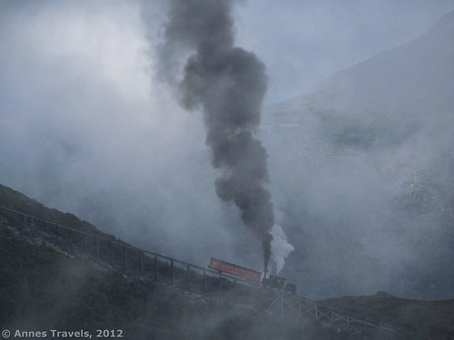 The steam train on Jacob's Ladder, Cog Railway, White Mountain National Forest, New Hampshire