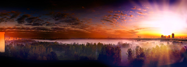 Magic sunrise (Moscow) Strogino