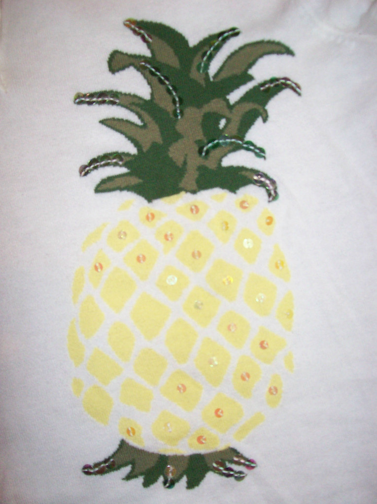 Pineapple sweater detail
