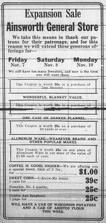 Expansion sale, News, 11-6-1919
