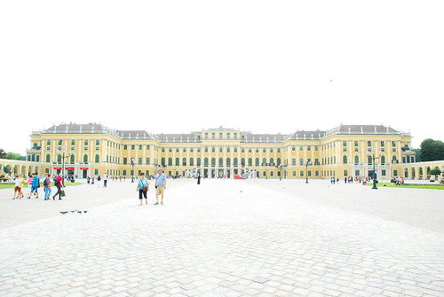 Overexposed Front of Schonbrunn