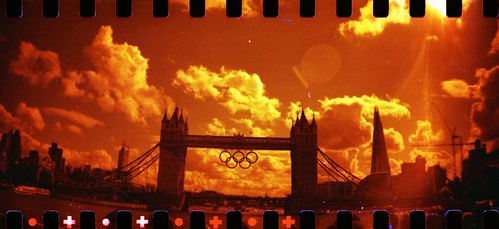 Tower Bridge With Olympic Rings August 2012 by colinedwin