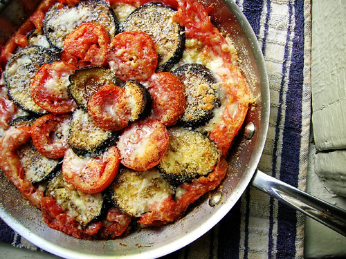 eggplant tomato quinoa gratin