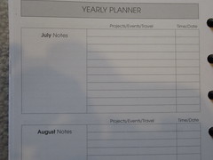 yearly planner