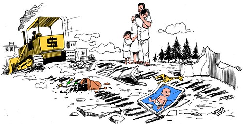 Remoções forcadas, por Latuff