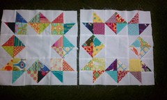 August blocks for Bliss group of Do. Good stitches.