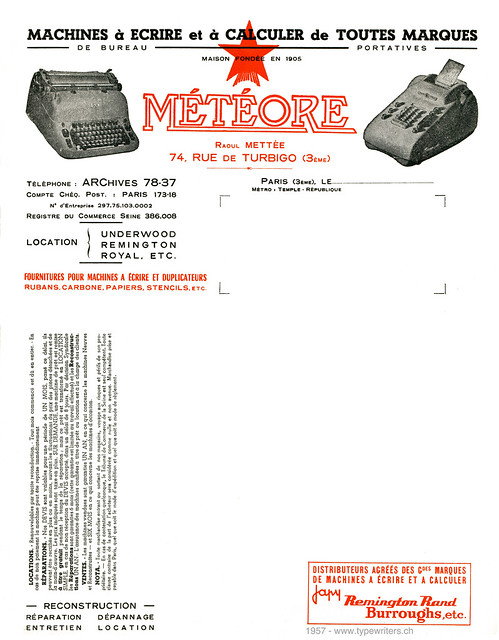 letterhead_meteore_1957