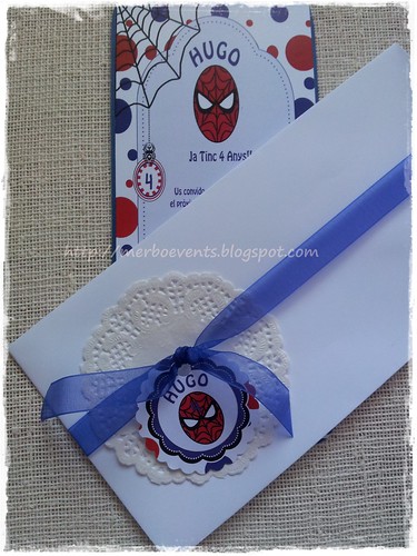 invitaciones niños spiderman Merbo Events