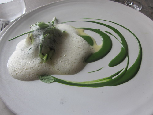 Noma - Copenhagen - August 2012 - Pike Perch with Butter Foam and Cabbage, Verbena and Dill